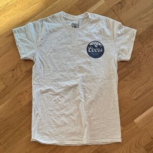 Coors Banquet White Short Sleeve Logo Tee